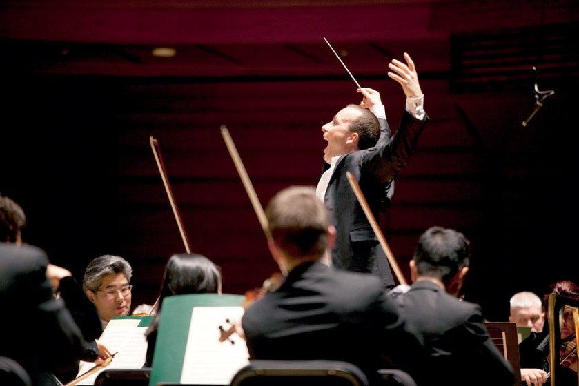 happy choir director